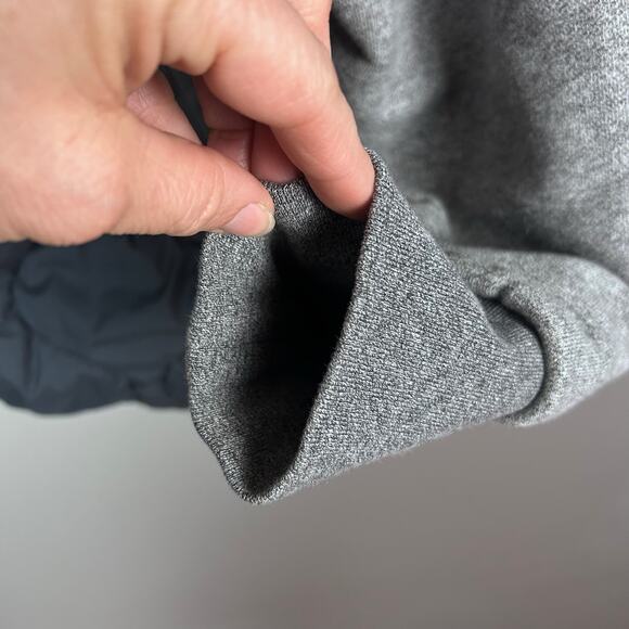 Rag & Bone jacket men's medium quilted varsity bomber varsity black gray - Picture 7 of 12